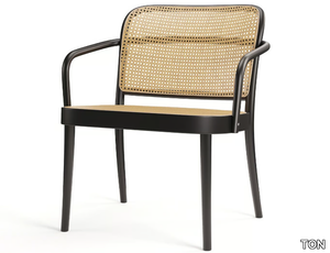 811 - Vienna straw easy chair with armrests _ TON