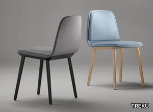 BISELL - Upholstered fabric chair _ TREKU