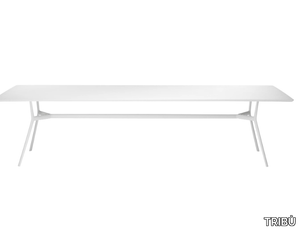 BRANCH - Rectangular powder coated aluminium garden table _ TRIBÙ