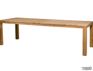 KOS - Rectangular teak dining table _ TRIBÙ