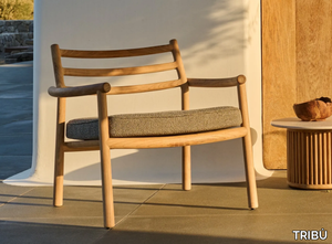 UKIYO - Garden teak easy chair with armrests _ TRIBÙ