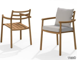 UKIYO - Teak garden chair with armrests _ TRIBÙ