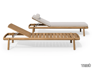 UKIYO - Recliner teak sun lounger _ TRIBÙ