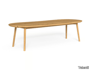 KAREN - Oval teak table _ Talenti