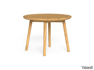 KAREN - Round teak garden table _ Talenti