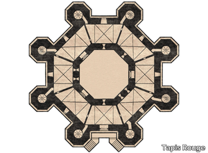 CASTELLO - Wool and silk handmade rug _ Tapis Rouge