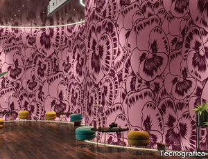 AURORA FLOREALE - Nonwoven wallpaper with floral pattern _ Tecnografica