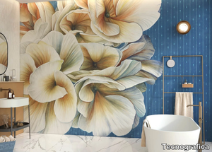 SPRINGTIME - Nonwoven wallpaper with floral pattern _ Tecnografica