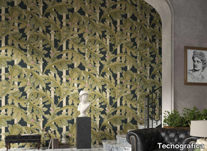 ACANTHOS - Wallpaper with floral pattern _ Tecnografica