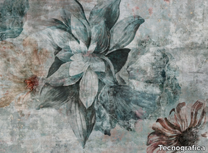 AVALON - Digital printing wallpaper with floral pattern _ Tecnografica