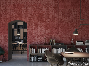 KING'S ROOM - Damask nonwoven wallpaper _ Tecnografica