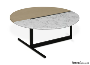 MEZZO - Low round marble coffee table _ temahome