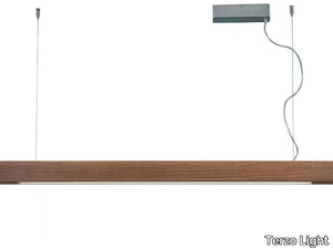 AVENUE - Ceiling mounted wooden linear lighting profile _ Terzo Light