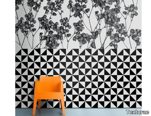 ANTITESI - FIORI CHECK - Washable wallpaper _ Texturae