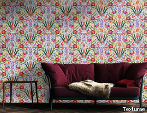 WILL BLOOM - Wallpaper with floral pattern _ Texturae