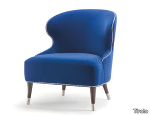 CAMELIA - Upholstered fabric armchair with armrests _ Tirolo