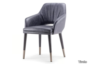 WINGS - Upholstered chair with armrests _ Tirolo