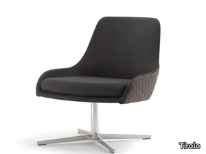 JO - With 4-spoke base fabric easy chair _ Tirolo