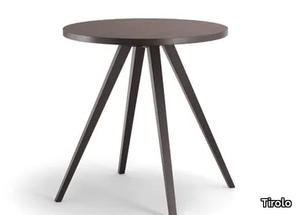 MILANO - Round solid wood table _ Tirolo