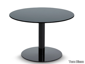 FLASH - Round glass and steel coffee table _ Tom Dixon