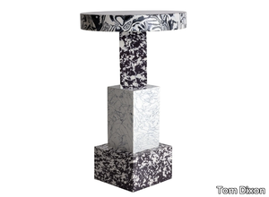 SWIRL TABLE TALL - Marble high side table _ Tom Dixon