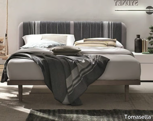 PLAID - Double bed with upholstered headboard _ Tomasella