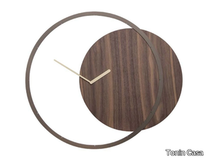 CIRCLE - Wall-mounted wooden clock _ Tonin Casa