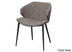 GLAM - Upholstered chair with armrests _ Tonin Casa