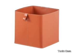 KASPAR - Tanned leather storage box _ Tonin Casa