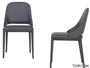 MALVA ÈLITE - Upholstered leather chair _ Tonin Casa