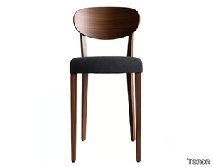 FRIENDLY - Upholstered wooden barstool _ Tonon