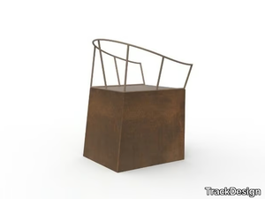 NEBIDA - Corten™ chair open back _ TrackDesign