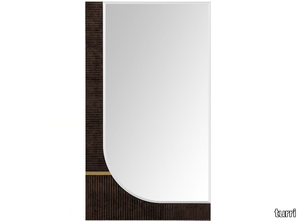 ECLIPSE - Rectangular wall-mounted wooden mirror _ Turri