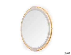 VINE - Round wall-mounted mirror with integrated lighting _ Turri