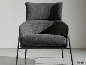 ADELE - Fabric armchair with armrests _ Twils