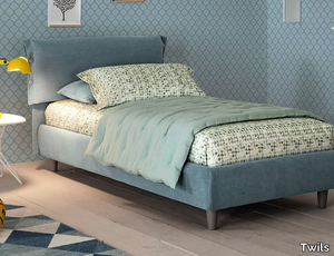 GISELLE - Single bed with upholstered headboard _ Twils