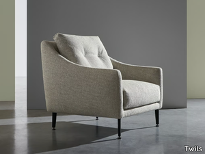 ASCOT - Fabric armchair with armrests _ Twils