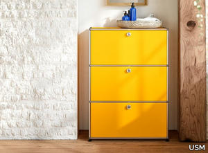 USM HALLER MODULAR STORAGE AS DRESSER - Metal chest of drawers _ USM