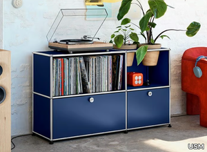 USM HALLER - Modular steel sideboard with flap doors _ USM