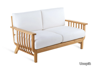 CHELSEA - 2 seater teak garden sofa _ Unopiù