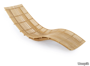 SWING - Stackable teak sun lounger _ Unopiù