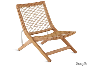 SYNTHESIS - Folding teak deck chair _ Unopiù