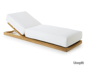 SYNTHESIS - Recliner teak sun lounger _ Unopiù