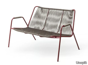 COCO - Powder coated steel and rope small sofa _ Unopiù