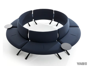 CIRCLE - Modular curved fabric sofa _ VAGHI