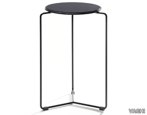 FILO - Round laminate high side table and metal base _ VAGHI