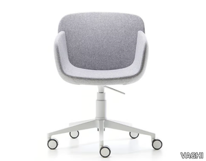 VIVA GUEST - Swivel upholstered office chair with castors _ VAGHI