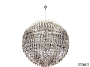 POLIEDRI SFERA - Blown glass chandelier _ VENINI