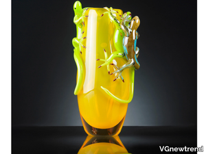 VASE 3 GECKOS BIG - Glass vase _ VGnewtrend