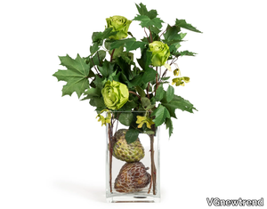 ETERNITY CANADIAN ROSES - Floral composition with glass vase _ VGnewtrend